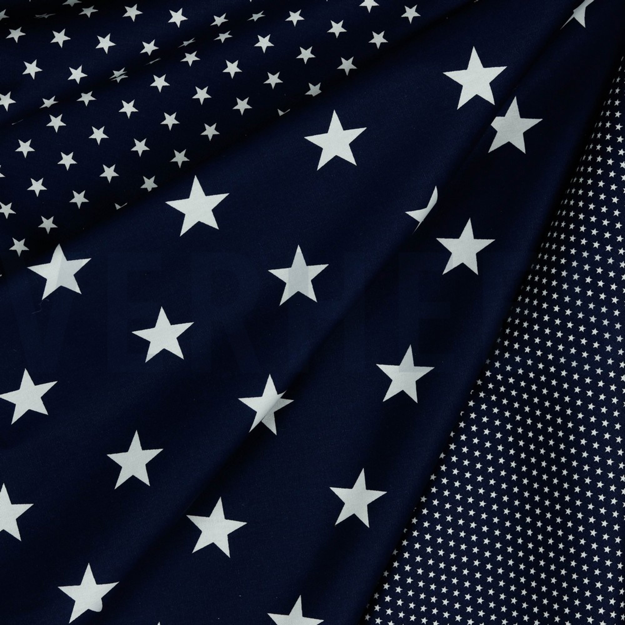 POPLIN PETIT STARS NAVY (high resolution) #2