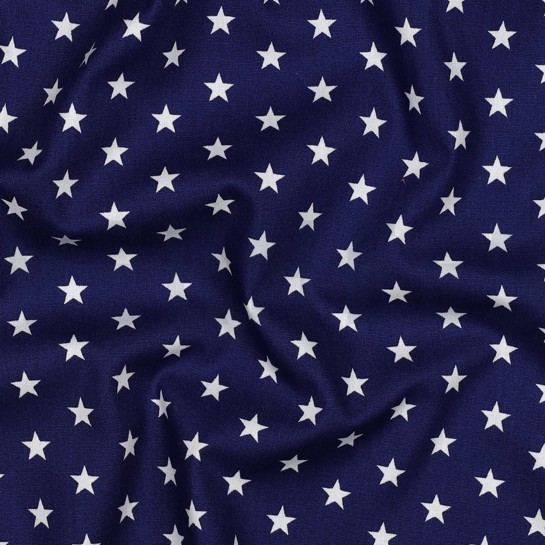 POPLIN PETIT STARS COBALT #7