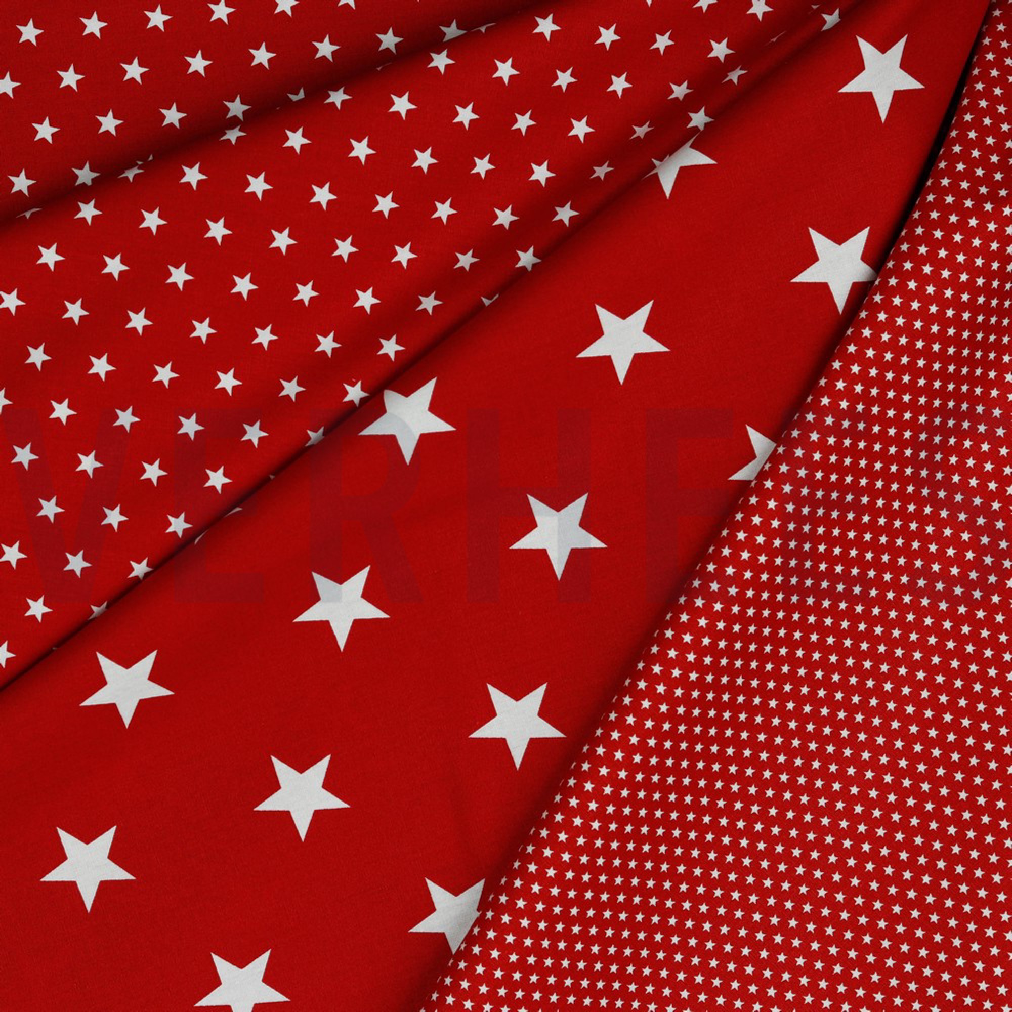 POPLIN PETIT STARS RED (high resolution) #2
