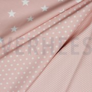 POPLIN PETIT STARS OLD ROSE (thumbnail) #2