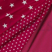 POPLIN PETIT STARS CERISE (thumbnail) #2