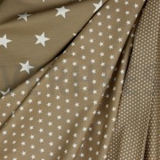 POPLIN PETIT STARS TAUPE (thumbnail) #2