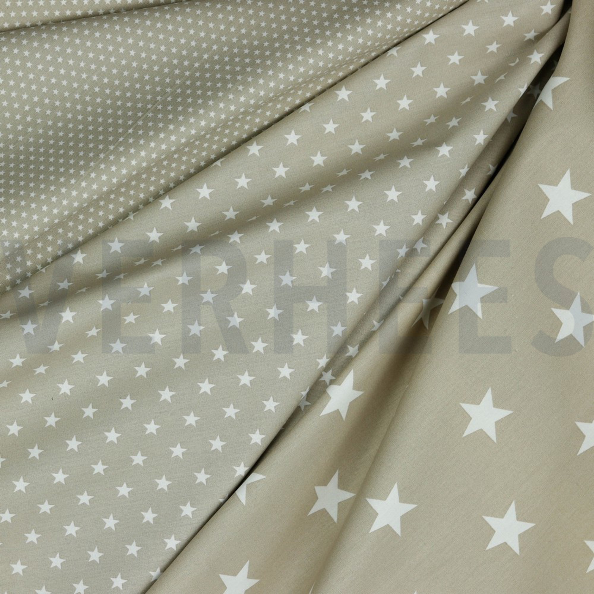 POPLIN PETIT STARS SAND (high resolution) #2