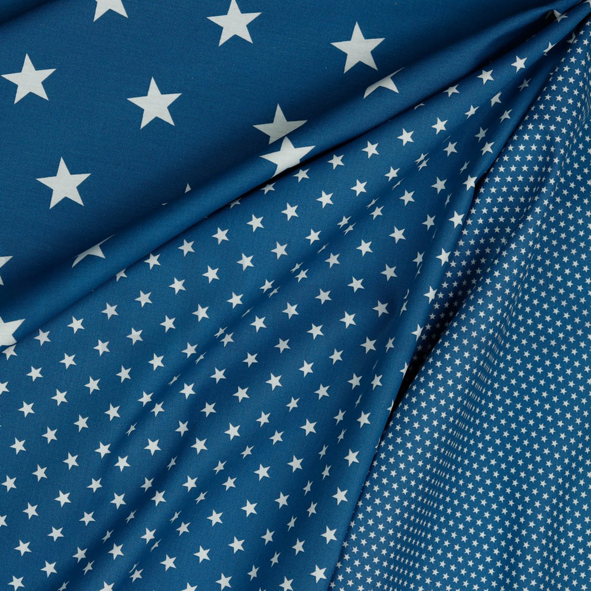 POPLIN PETIT STARS BLUE (high resolution) #2