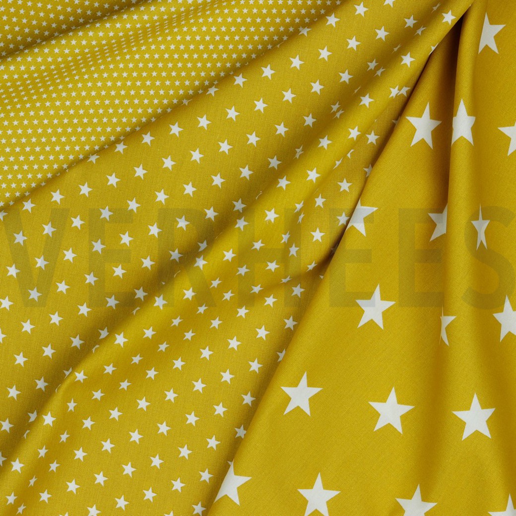 POPLIN PETIT STARS OCHRE #2
