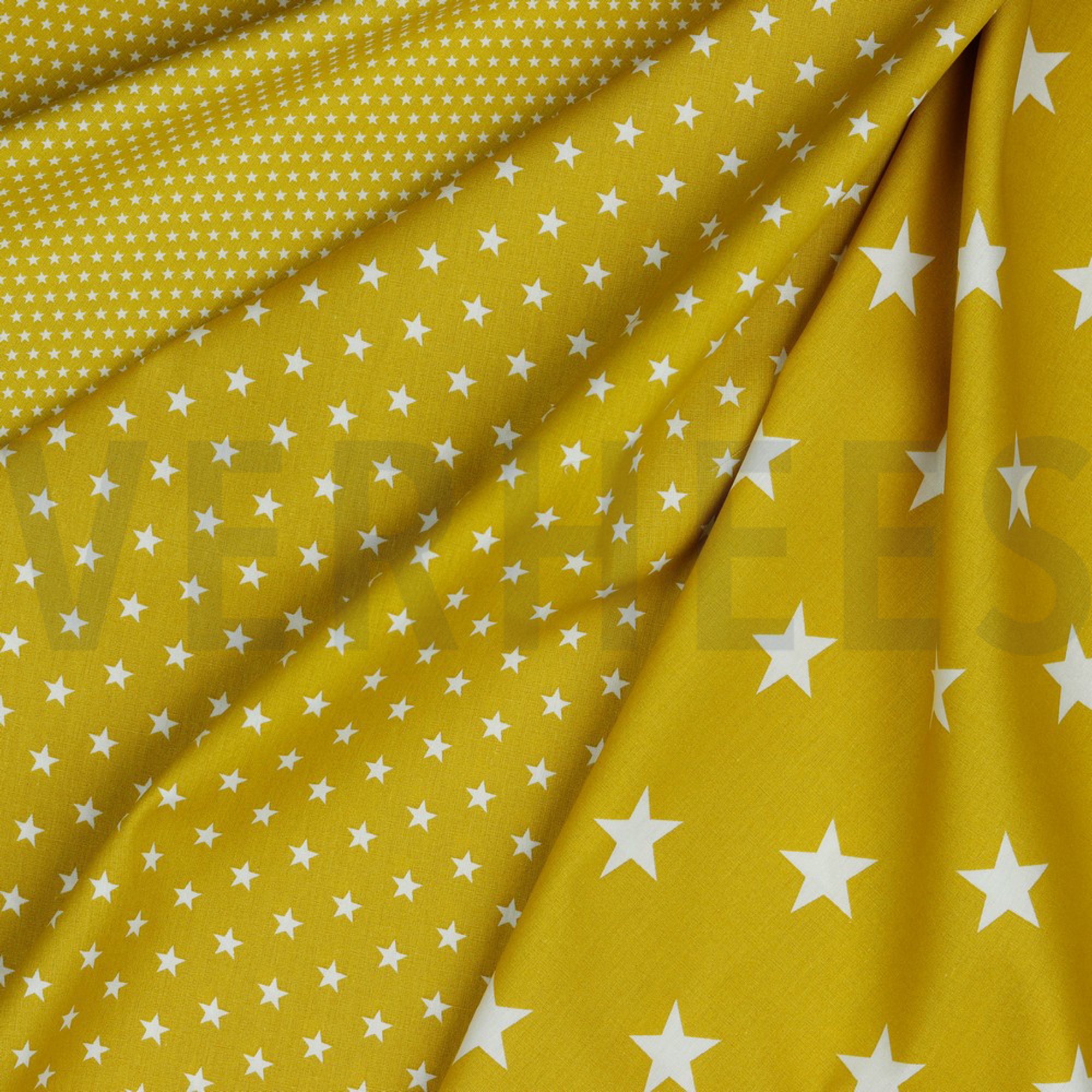POPLIN PETIT STARS OCHRE (high resolution) #2