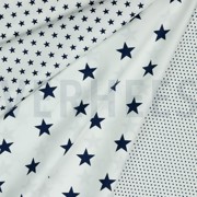POPLIN PETIT STARS WHITE/NAVY (thumbnail) #2