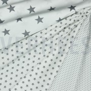POPLIN PETIT STARS WHITE/GREY (thumbnail) #2