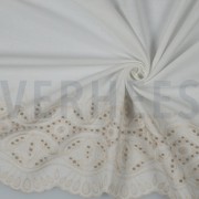 LINEN ONE-SIDE BORDER ECRU (thumbnail) #2
