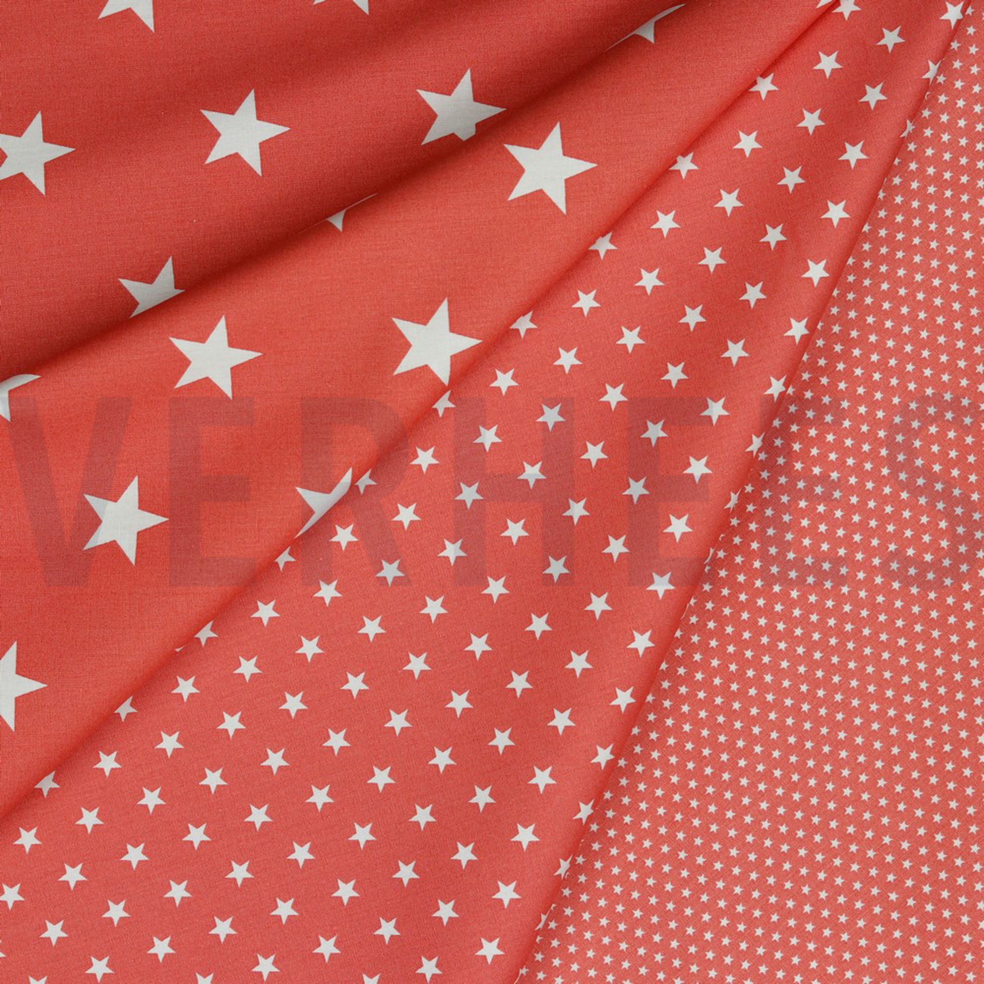 POPLIN MINI STARS CORAL (high resolution) #2