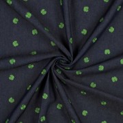 JEANS EMBROIDERY CLOVER INDIGO (thumbnail) #2