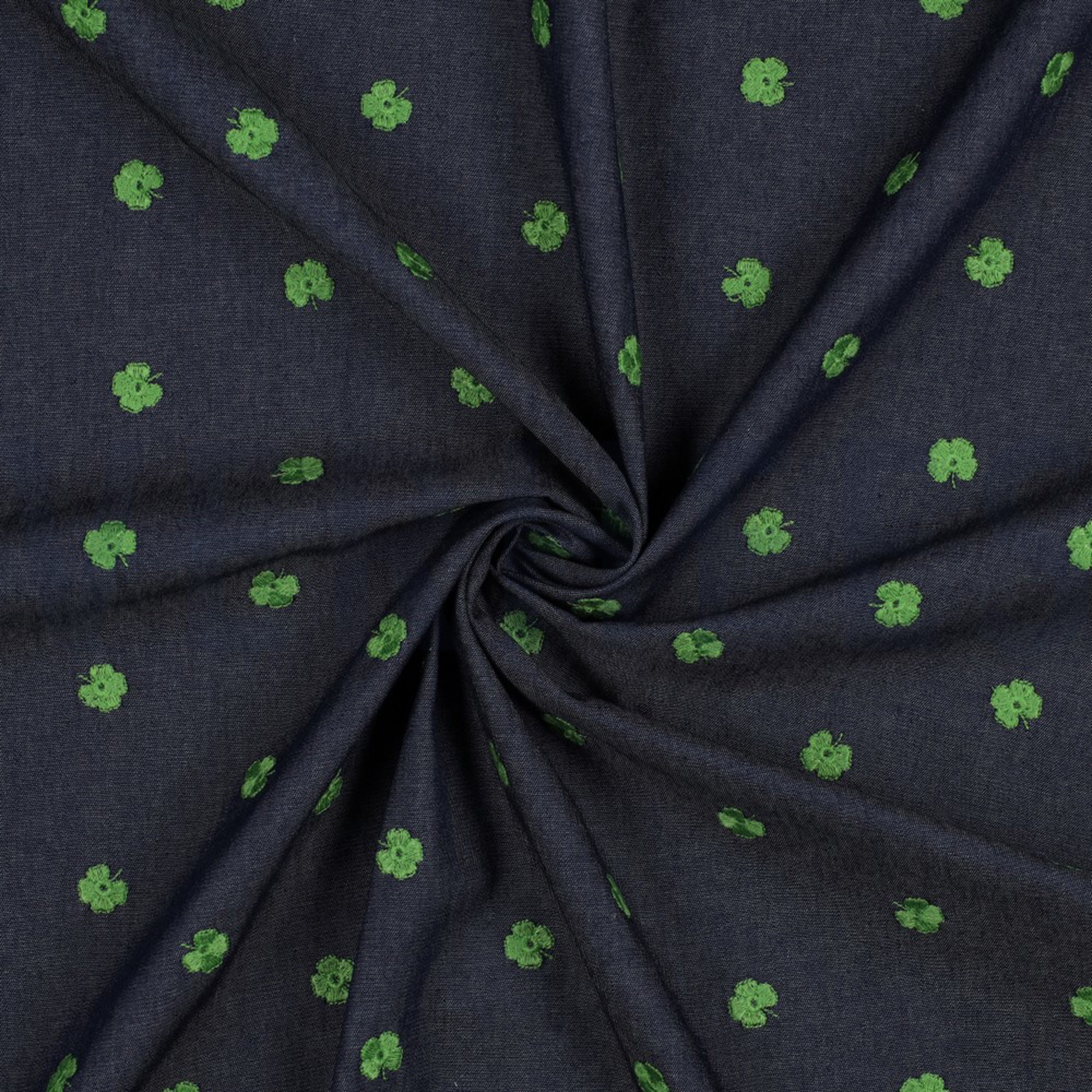 JEANS EMBROIDERY CLOVER INDIGO (high resolution) #2