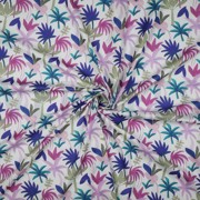COTTON VOILE DIGITAL PALM HAVEN COBALT (thumbnail) #2