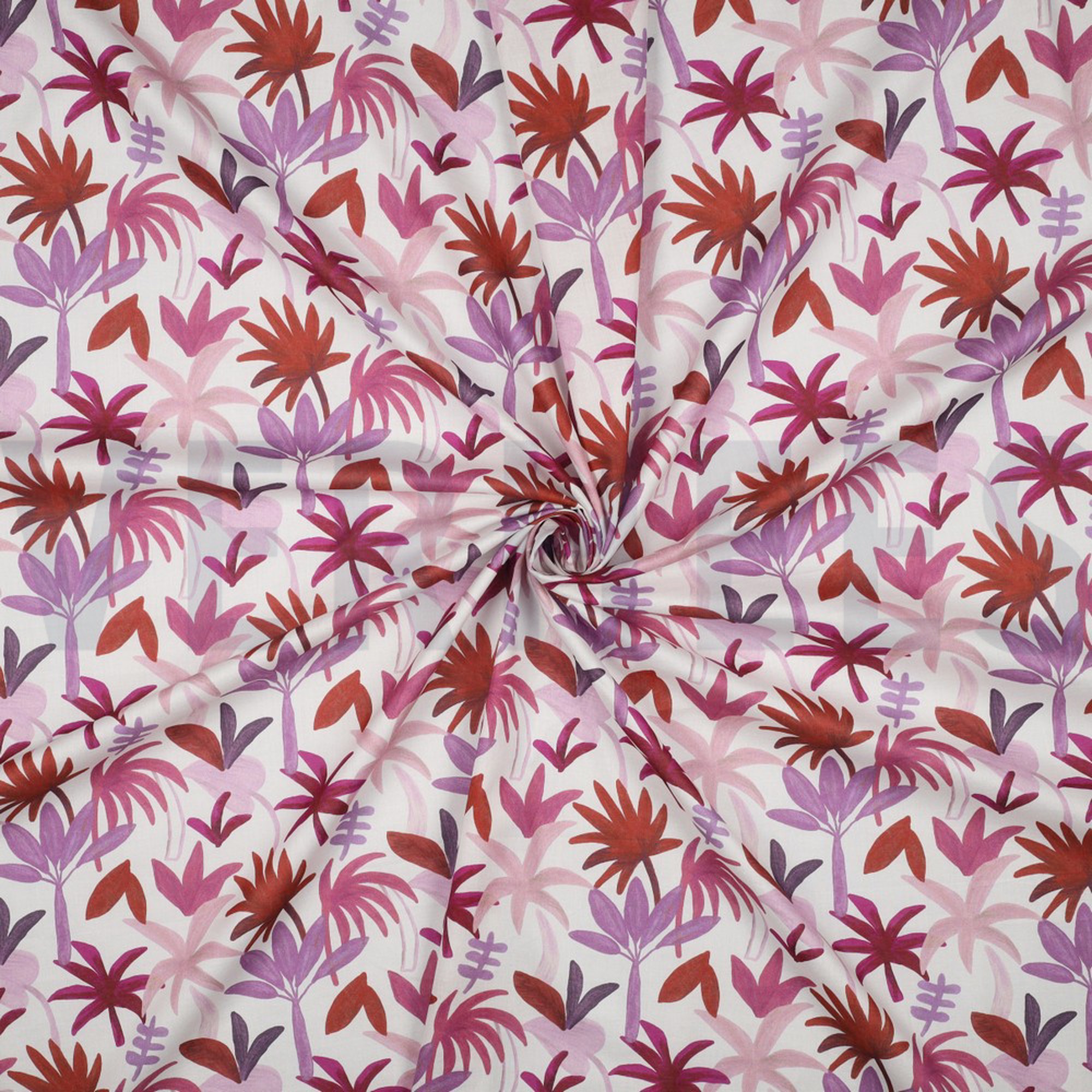 COTTON VOILE DIGITAL PALM HAVEN RED (high resolution) #2