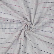 CRINKLE COTTON DOBBY STRIPE WHITE (thumbnail) #2