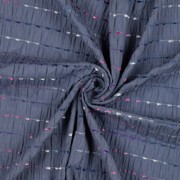 CRINKLE COTTON DOBBY STRIPE JEANS (thumbnail) #2