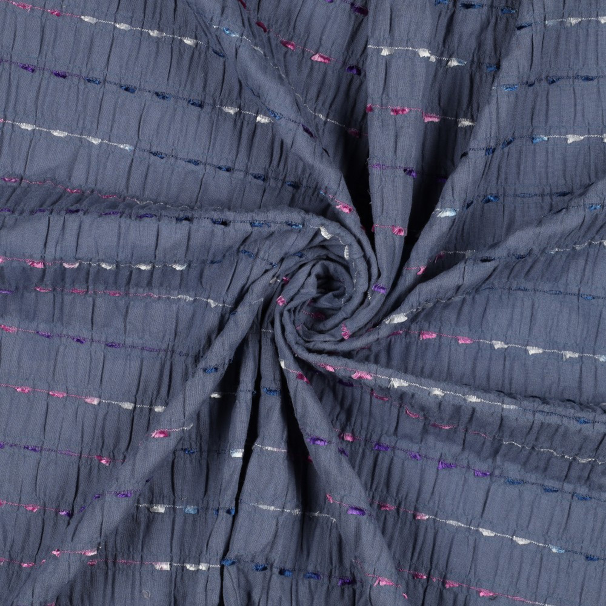 CRINKLE COTTON DOBBY STRIPE JEANS (high resolution) #2