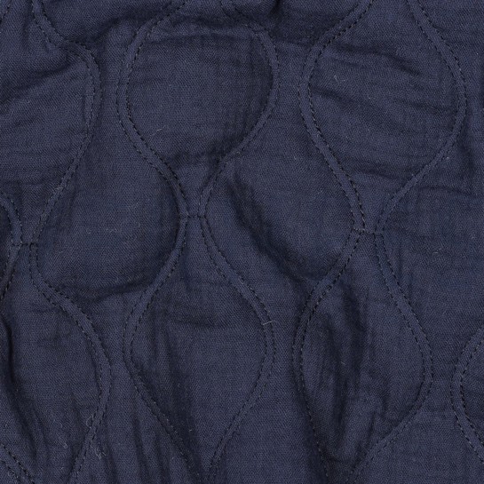 DOUBLE GAUZE QUILT NAVY #7
