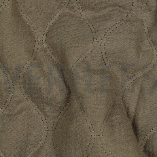 MUSSELIN QUILT MOOSGRÜN #7