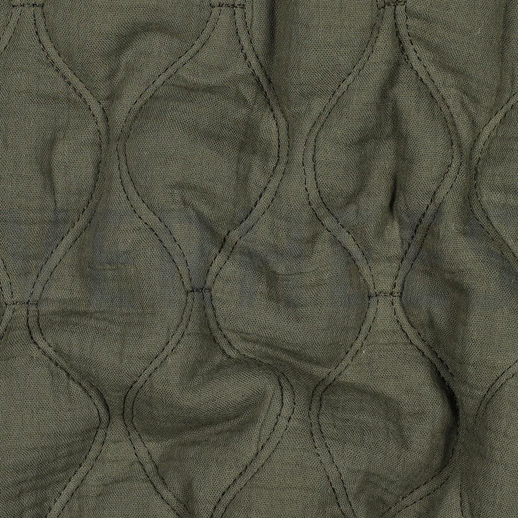 DOUBLE GAUZE QUILT DARK MOSS GREEN #2
