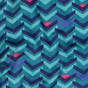 COTTON SATIN GEOMETRIC PETROL (thumbnail) #2