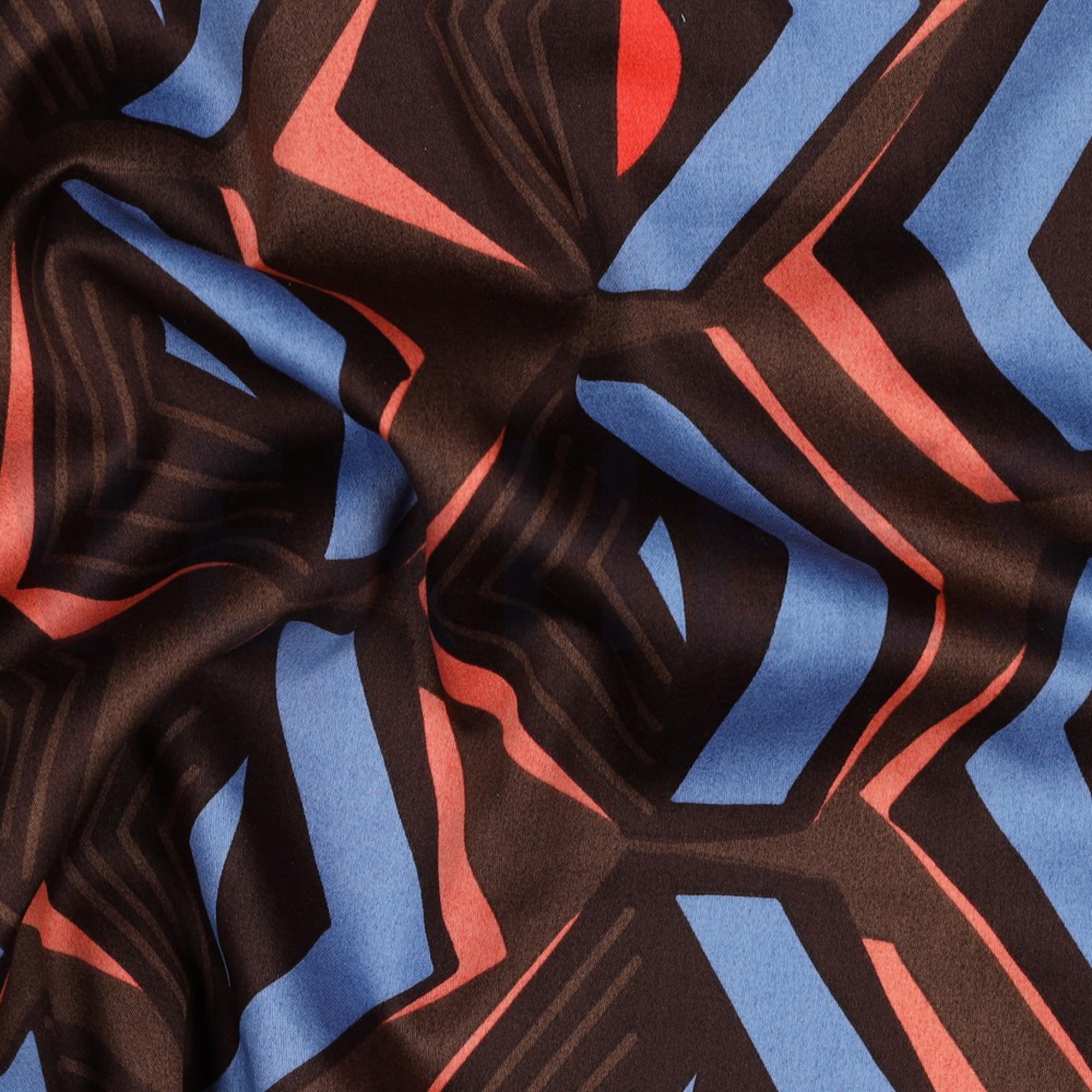 COTTON SATIN GEOMETRIC TAUPE (high resolution) #2