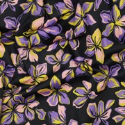 COTTON SATIN FLOWERS BLACK (thumbnail) #2