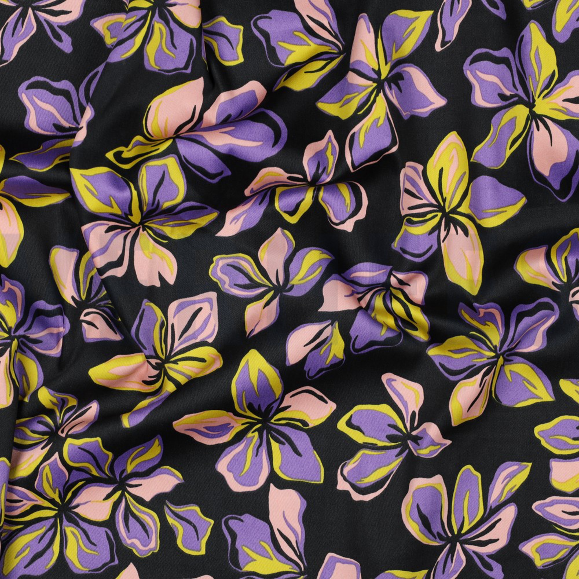 COTTON SATIN FLOWERS BLACK (high resolution) #2