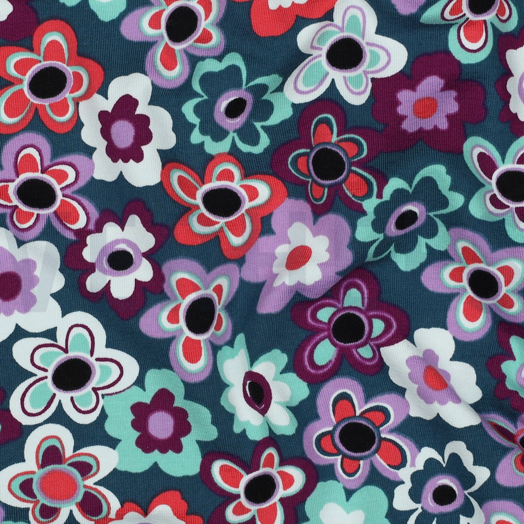 FRENCH TERRY FLOWERS PETROL (high resolution) #2