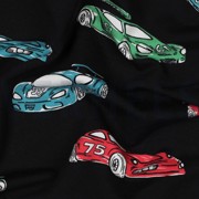FRENCH TERRY RACECARS BLACK (thumbnail) #2