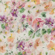 LINEN VISCOSE CRÊPE DIGITAL FLOWERS MULTICOLOUR (thumbnail) #2