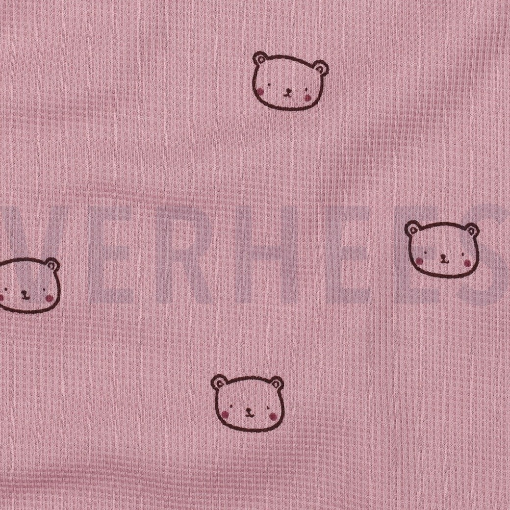 WAFFLE JERSEY BEARS MAUVE #2