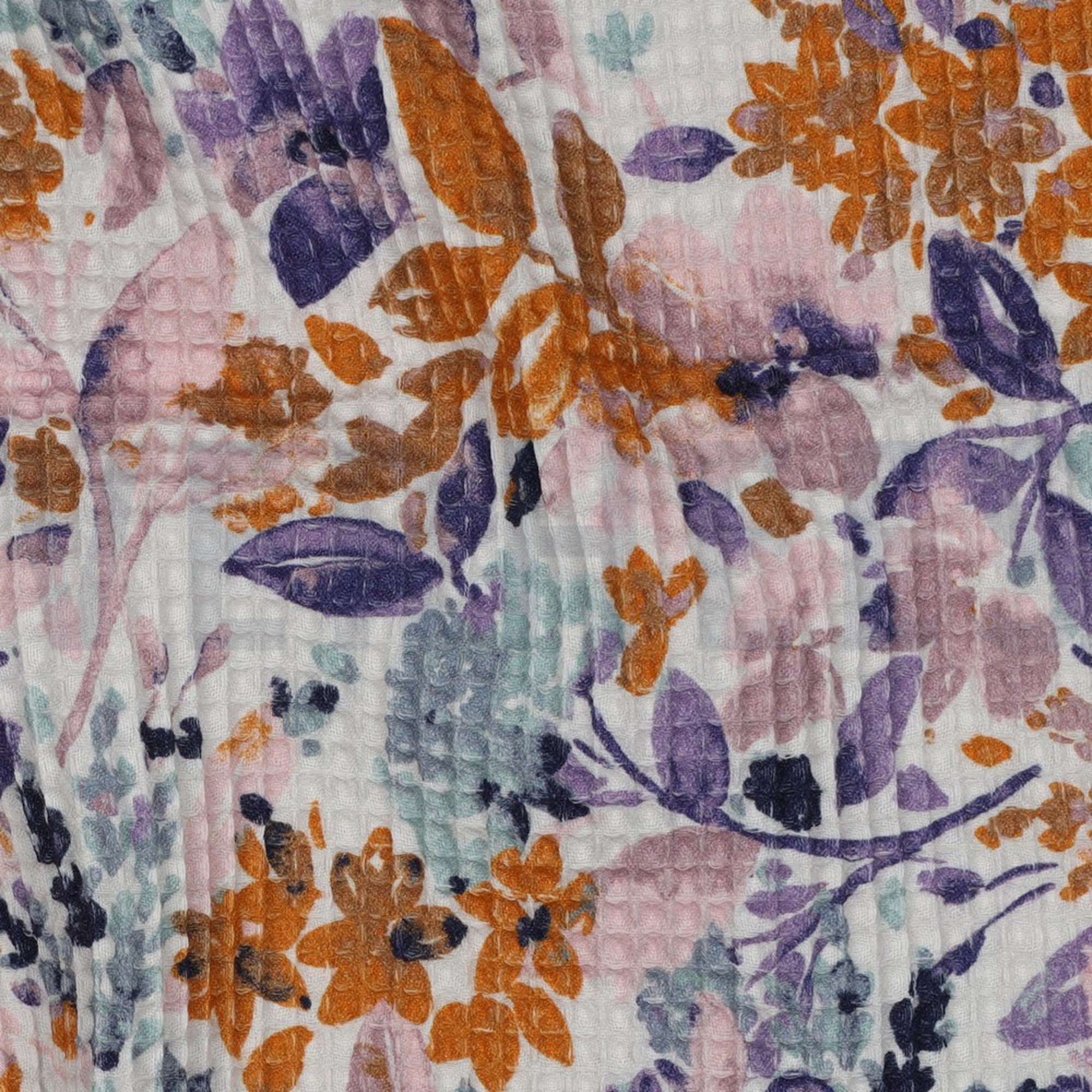 WAFFLE DIGITAL FLOWERS WHITE (high resolution) #2