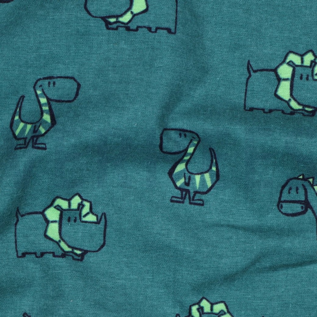 FLANNEL DINOSAURS PETROL #2