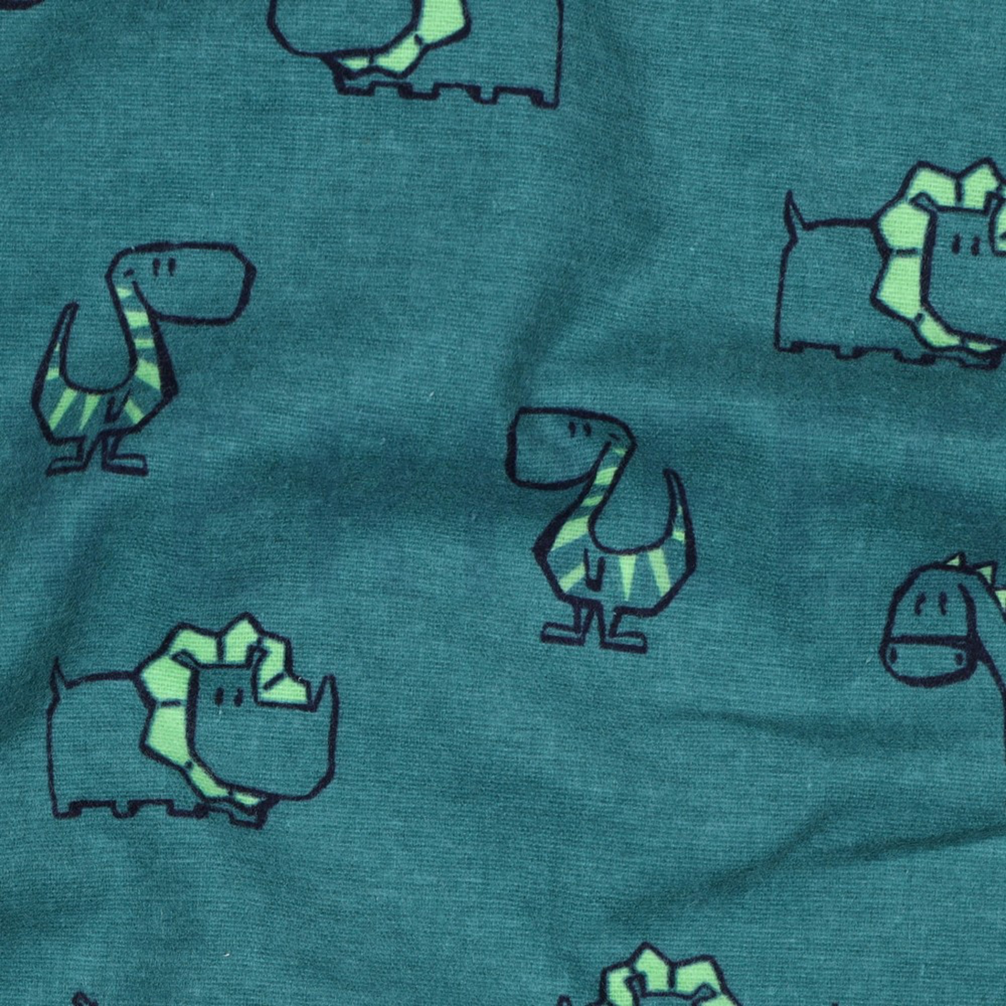 FLANNEL DINOSAURS PETROL (high resolution) #2