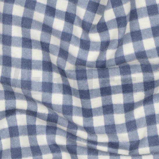 FLANELL KAROS BLAU #7