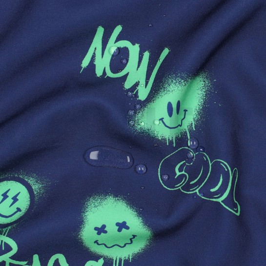 SOFTSHELL DIGITAL GRAFFITI MARINEBLAU #7