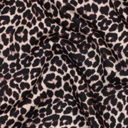 VISCOSE SATIN DIGITAL ANIMAL SKIN BLACK (thumbnail) #2