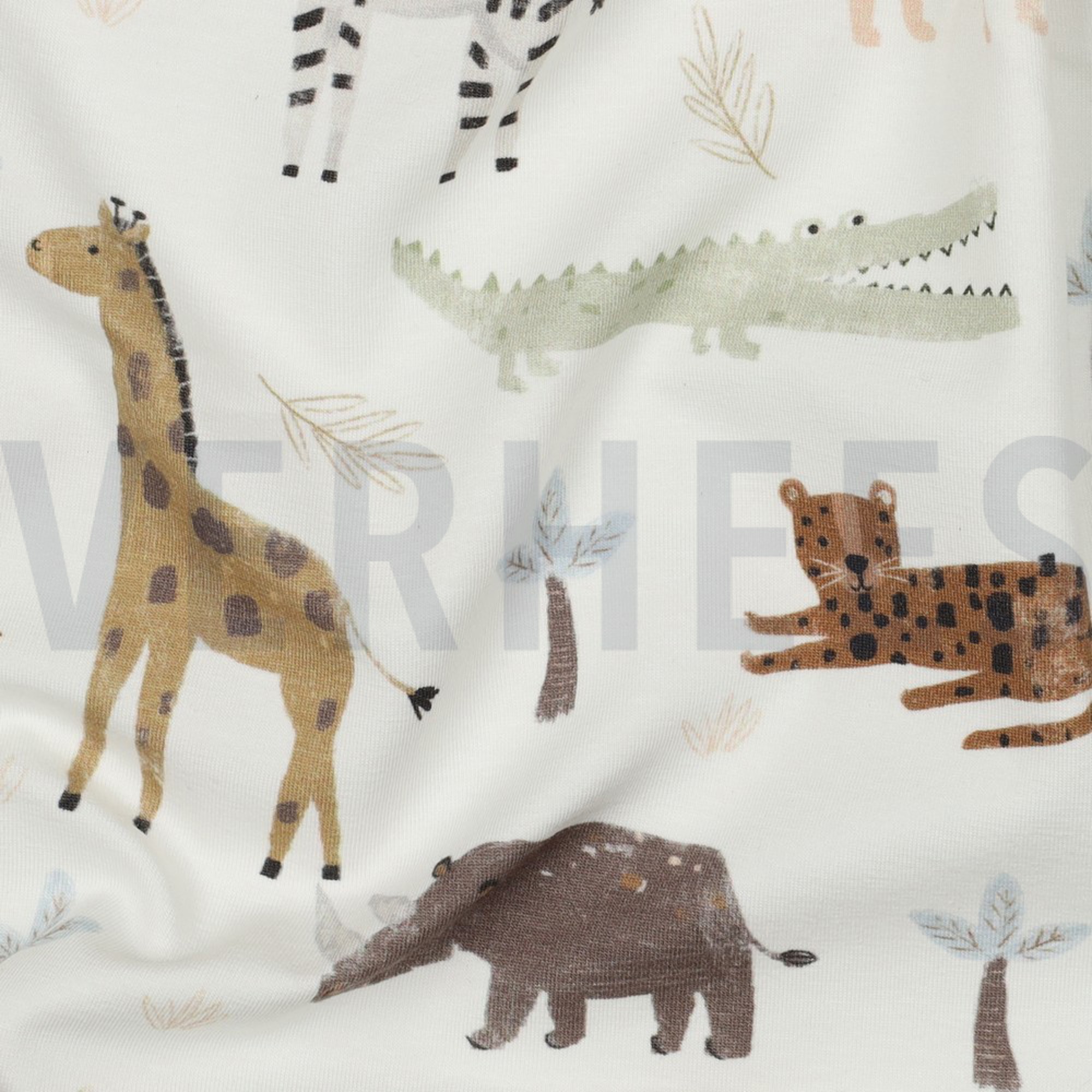 JERSEY DIGITAL SAFARI ANIMALS WHITE (high resolution) #2