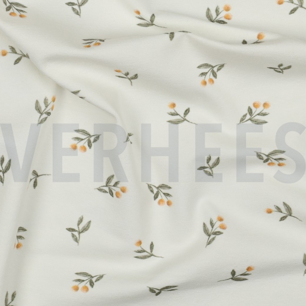 JERSEY DIGITAL FOREST ANIMALS WHITE #2