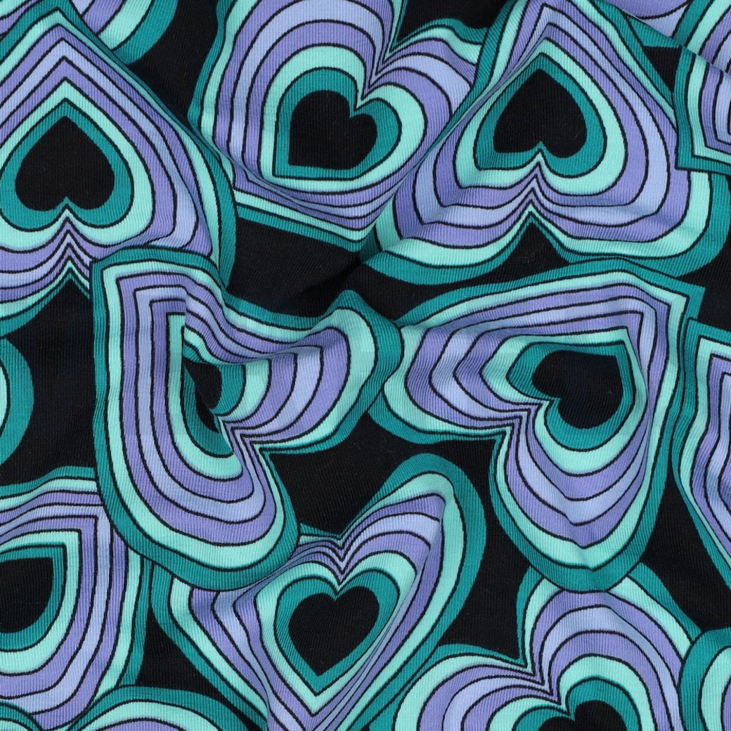 JERSEY HEARTS BLACK #2