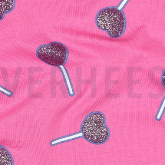 JERSEY GLITZER LOLLIPOP FUCHSIE #7