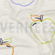 JERSEY MELANGE APPLES ECRU (thumbnail) #2