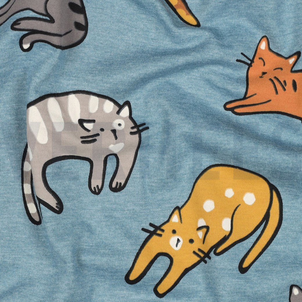 JERSEY MELANGE CATS SMOKE BLUE #2