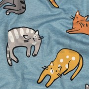 JERSEY MELANGE CATS SMOKE BLUE (thumbnail) #2