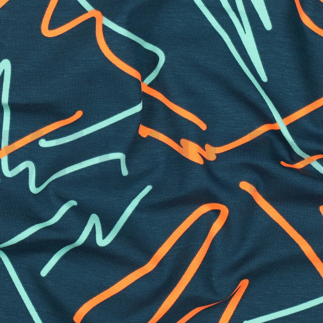 JERSEY NEON ABSTRACT PETROL #2