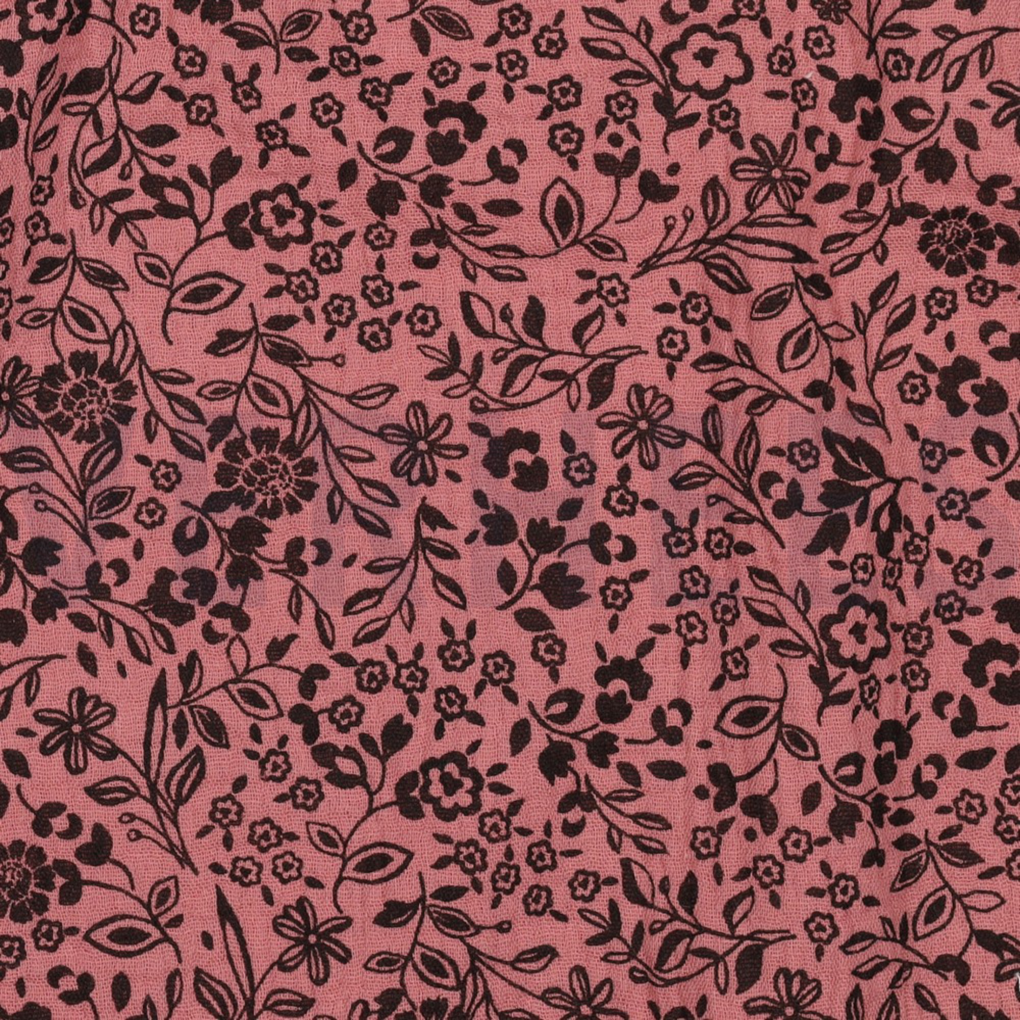 DOUBLE GAUZE FLOWERS BORDEAUX (high resolution) #2