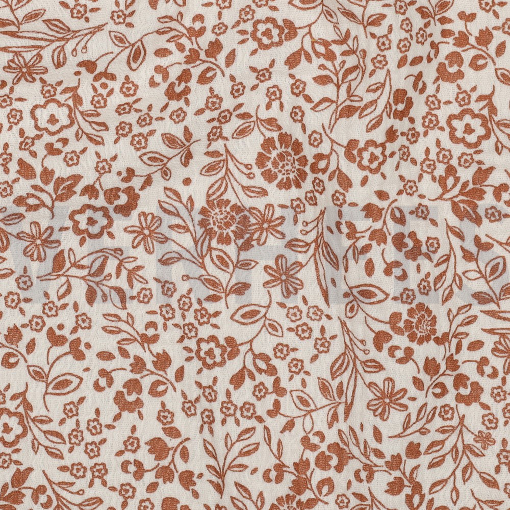 DOUBLE GAUZE FLOWERS ECRU (high resolution) #2