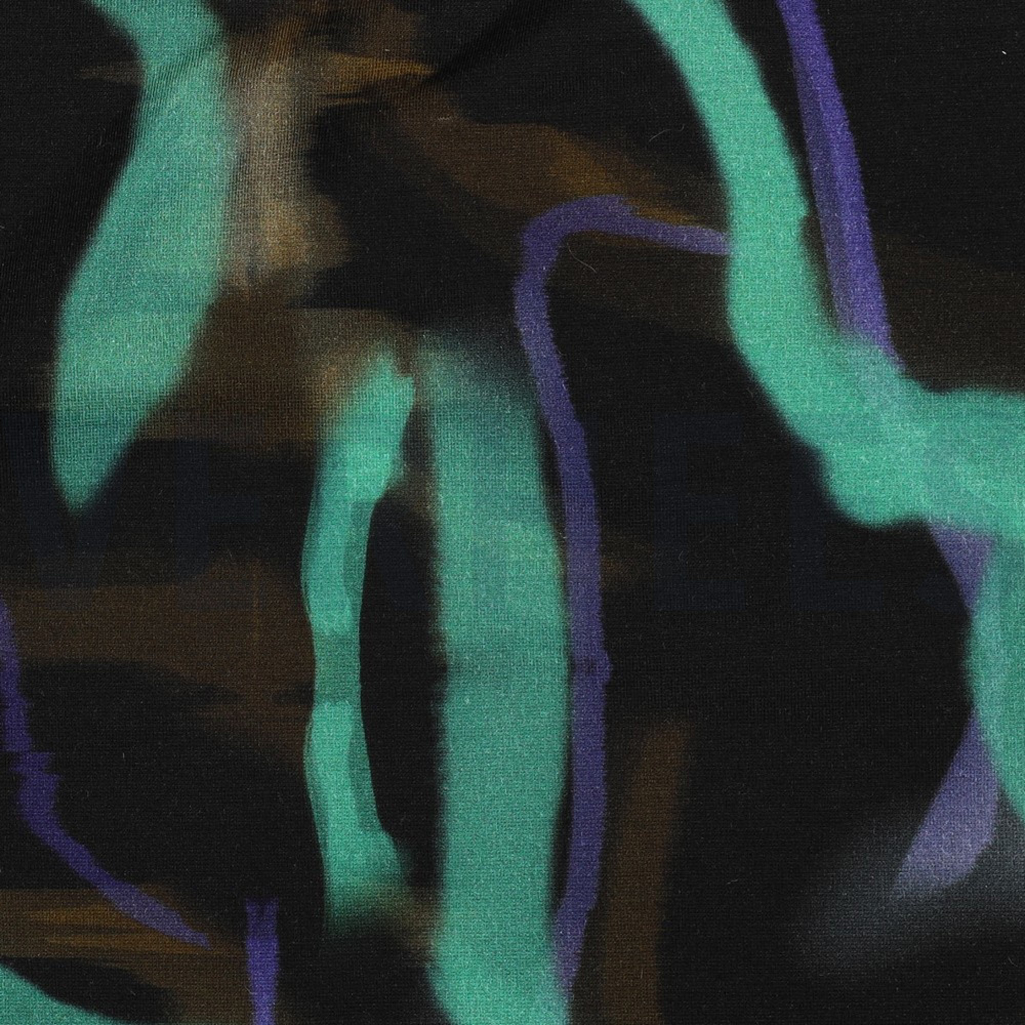 PUNTA DI ROMA DIGITAL ABSTRACT BLACK/GREEN (high resolution) #2