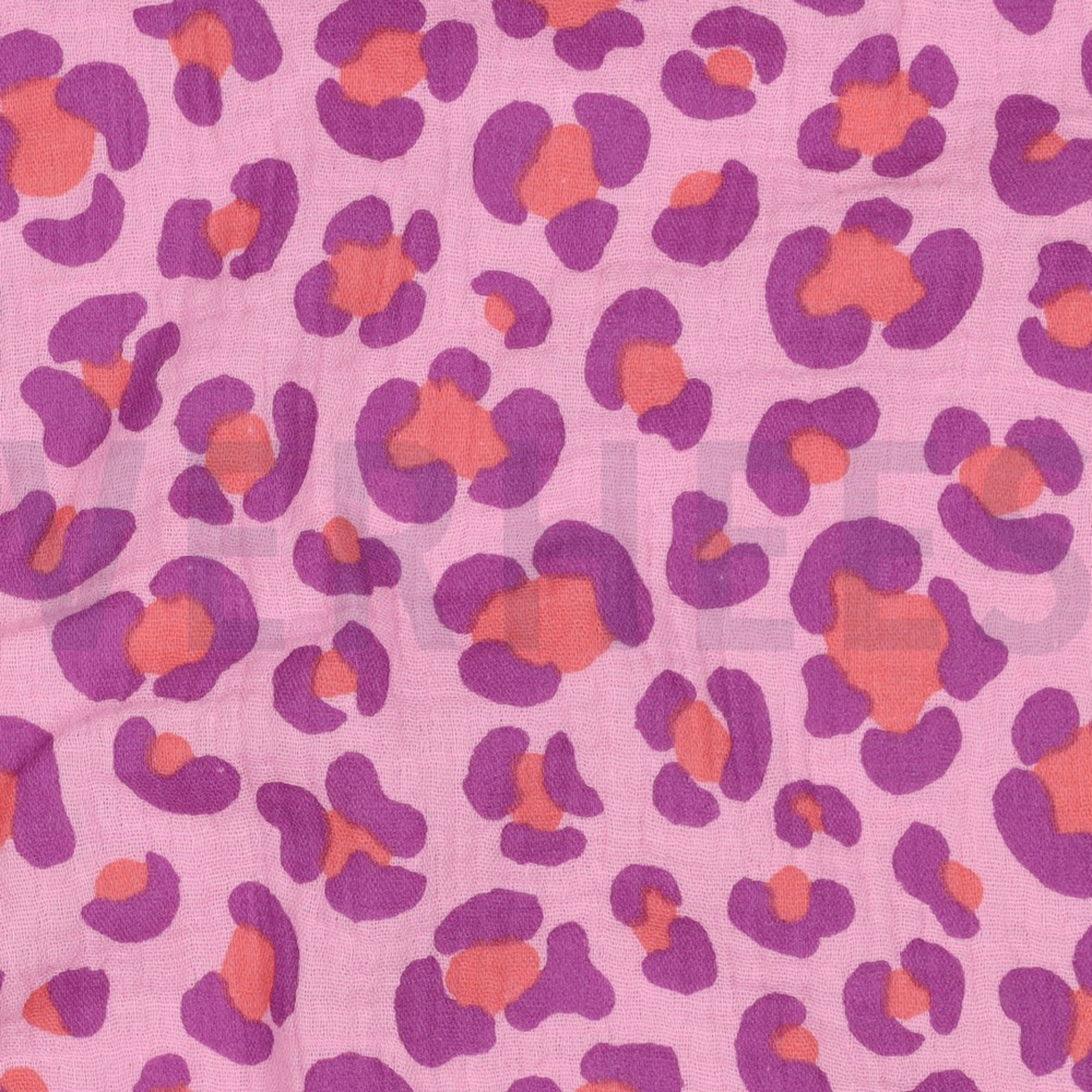DOUBLE GAUZE ANIMAL SKIN PINK (high resolution) #2